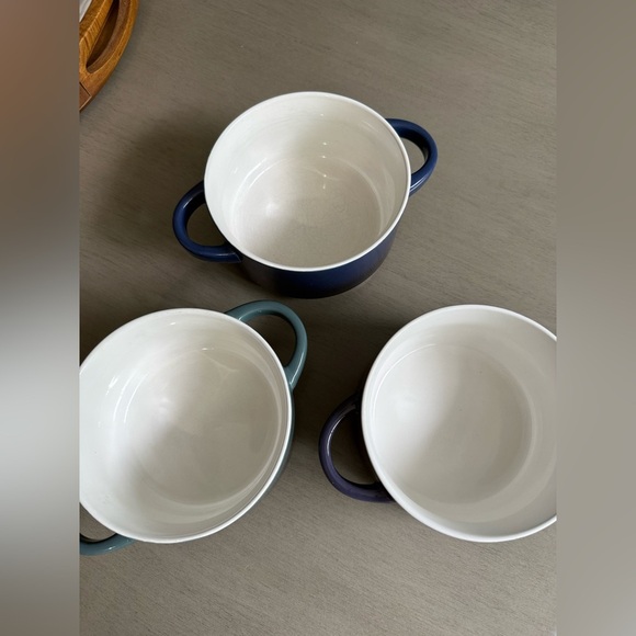 Mikasa Gourmet Basics Ombre Soup Bowls 5.25"x3.25" Small Bowl Crocks Purple Blue - Picture 4 of 13